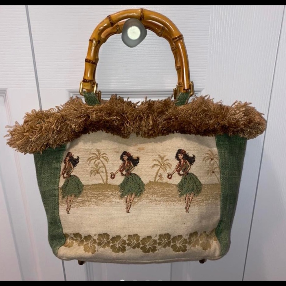 Vintage Hula Girl tote from Palm Beach Totes by Michelle